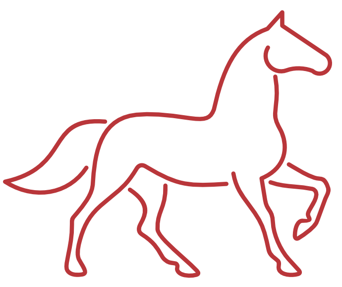 Logo EQWOOD silueta koně